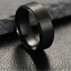 Sleek Black Ring
